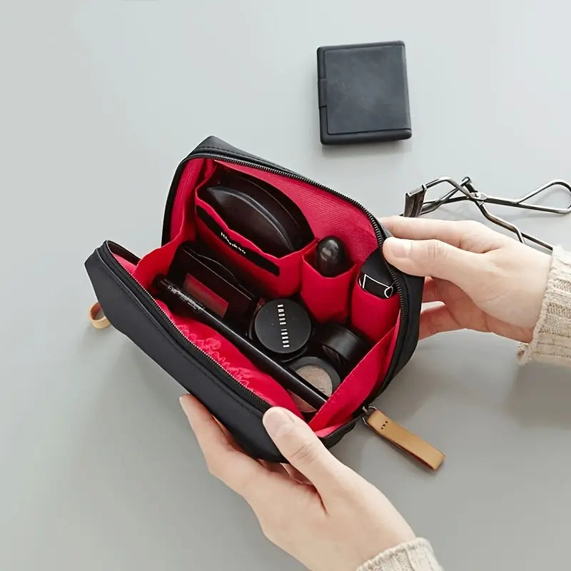 Compact Waterproof Makeup Bag for On-the-Go Glamour