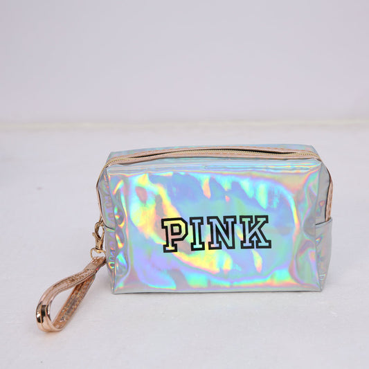 Waterproof Fashionable PU Laser Makeup Bag - Customizable