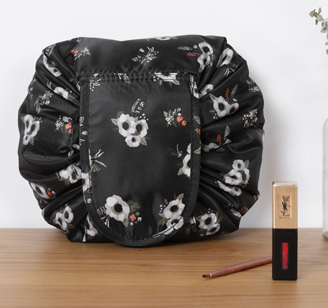 Drawstring Makeup Bag and Toiletry Organizer